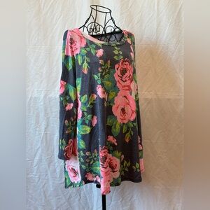 300 - Dear Scarlet Floral Long Sleeve Top